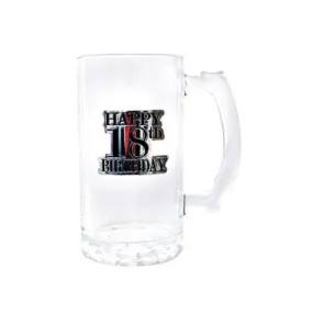 18th Birthday Badged Beer Mug