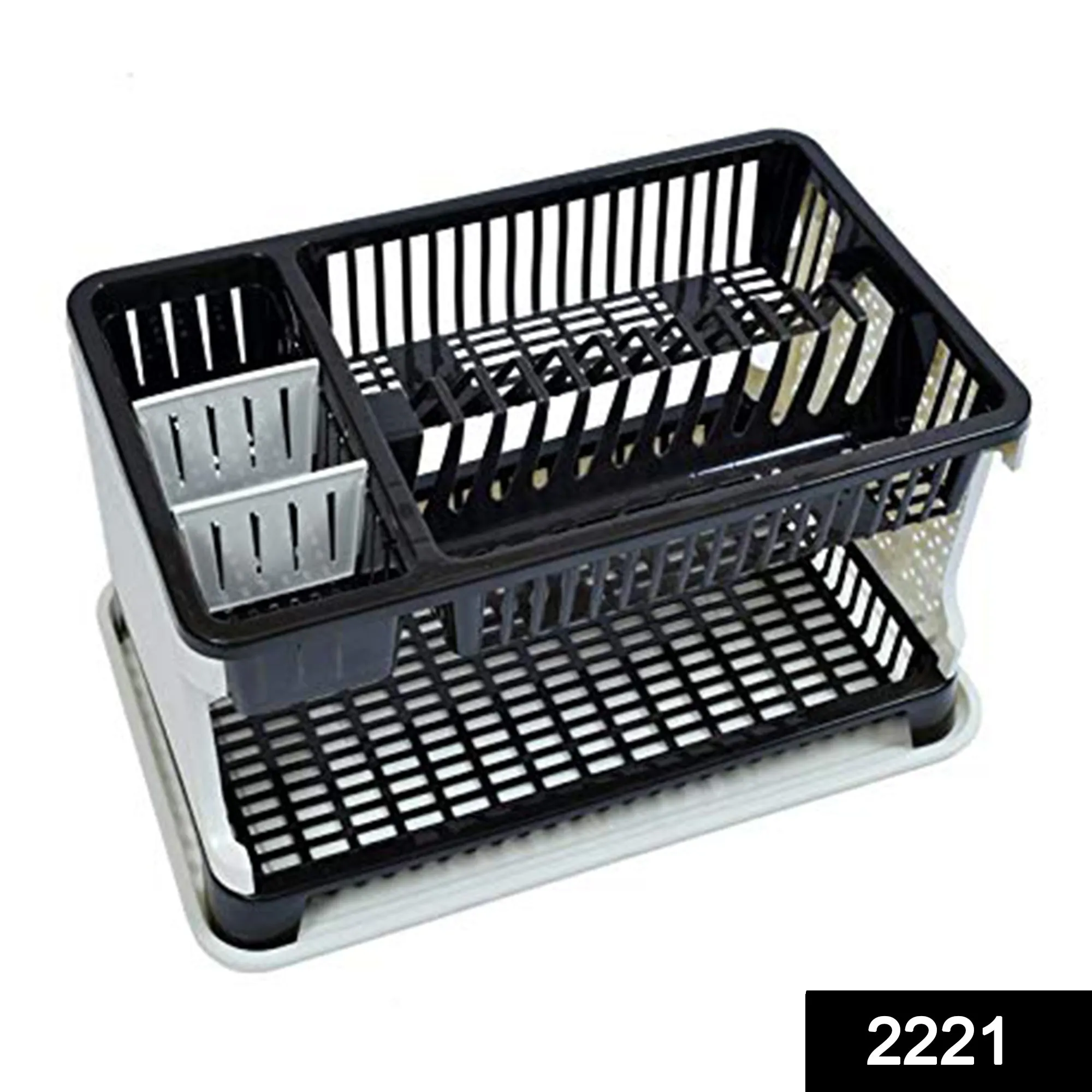 2221 Kitchen Organizer Rack with Water Storing Tray / Dish Rack