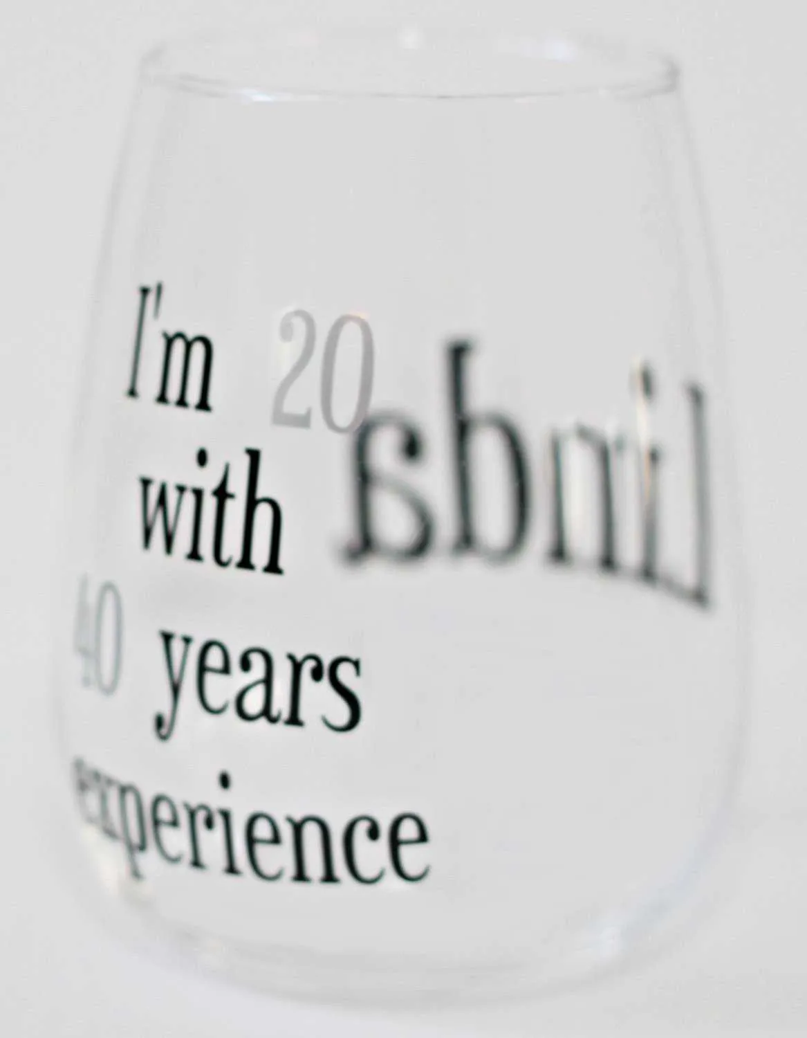 60th Birthday Wine Glass