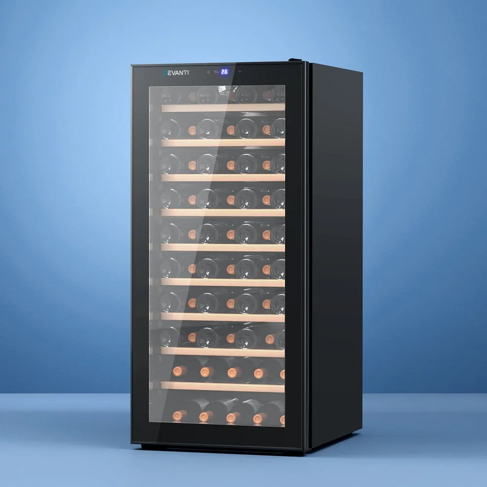 66-Bottle Compressor Wine Cooler UV Glass - Devanti