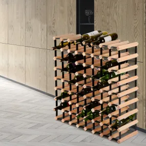 72 Bottle Steel Frame Pine Wine Rack | Artiss