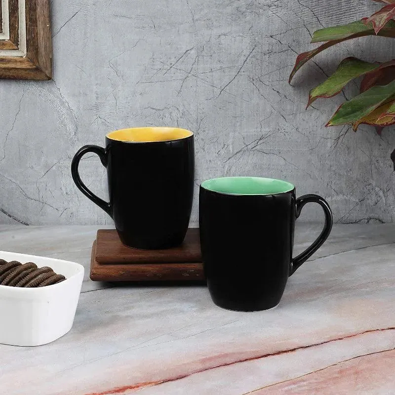 Abstract Ceramic Tea Mugs | Set of 2