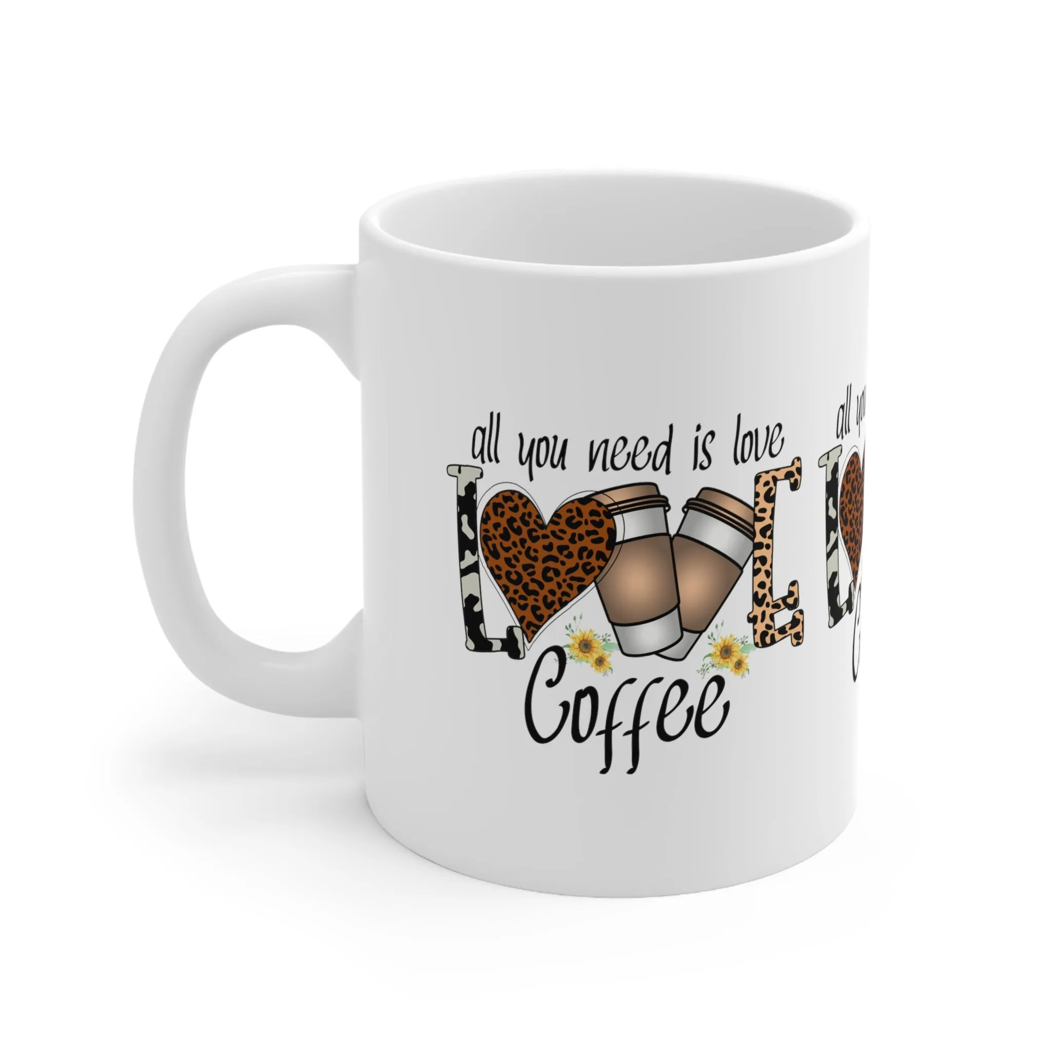 ALL YOO NEED IS LOVE COFFEE - Coffee Lovers Mug - MUGSCITY - Free Shipping