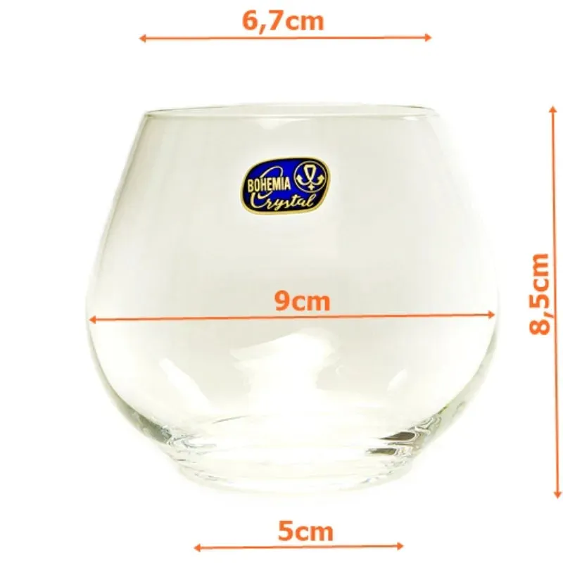 Amoroso Crystal Stemless Wine & Champagne Glass | 340ml | Set of 2