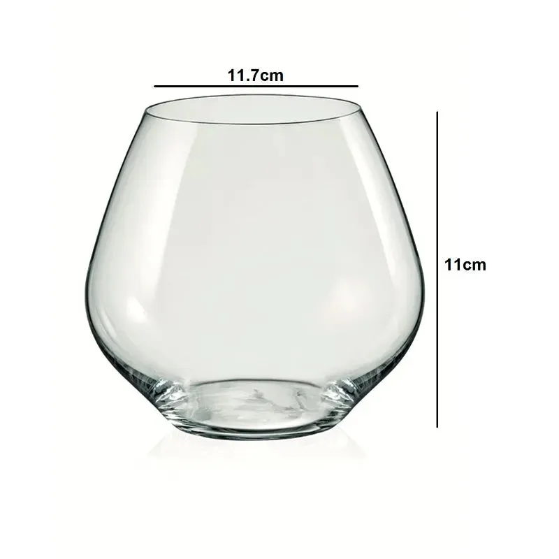 Amoroso Crystal Stemless Wine & Champagne Glass | 340ml | Set of 2