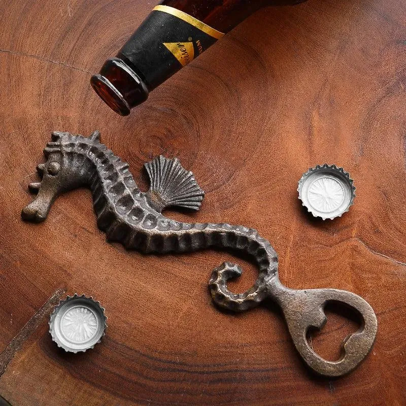 Antique Seahorse Bottle Opener