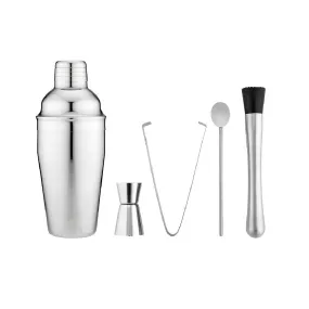 Aurora Silver 5-Piece Cocktail Set