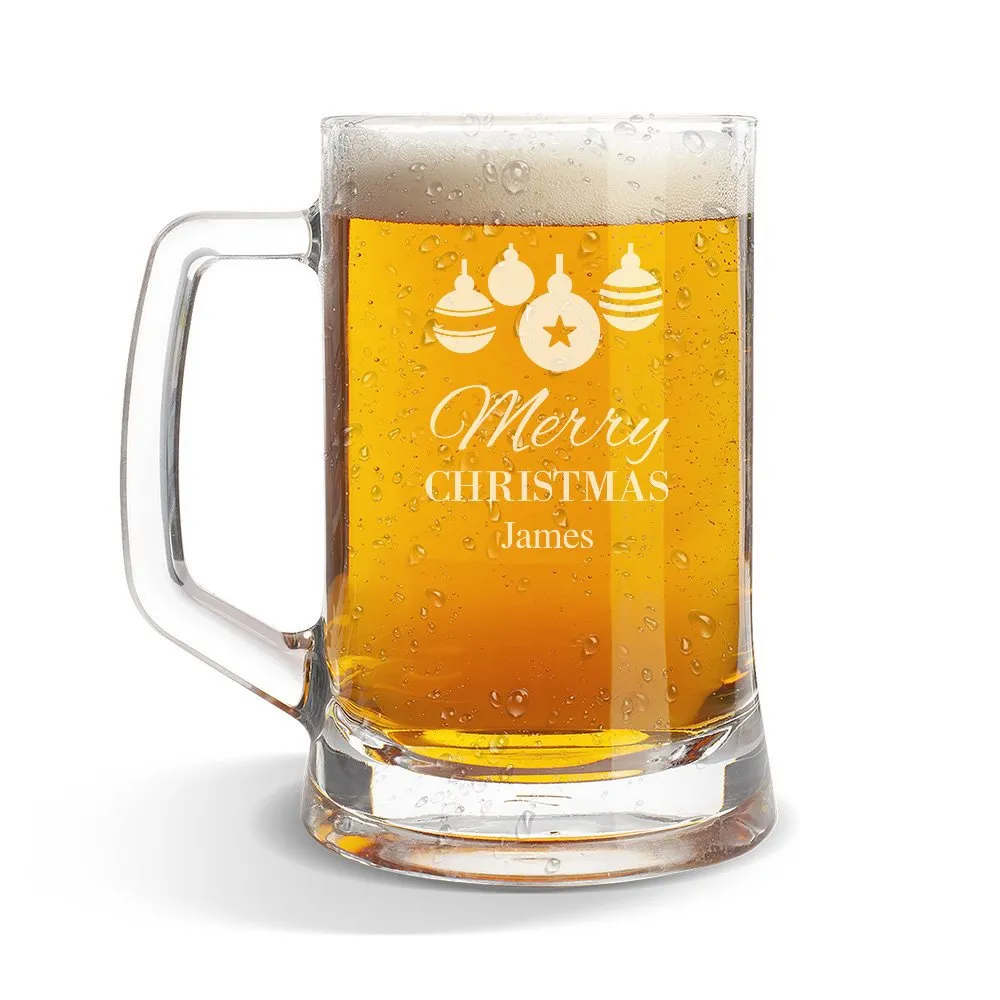 Bauble Glass Beer Mug