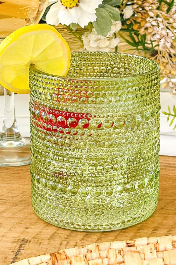 Beaded Vintage Glass