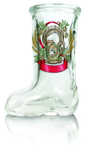 Beer Boot Glass Shot: German Harvest Crest