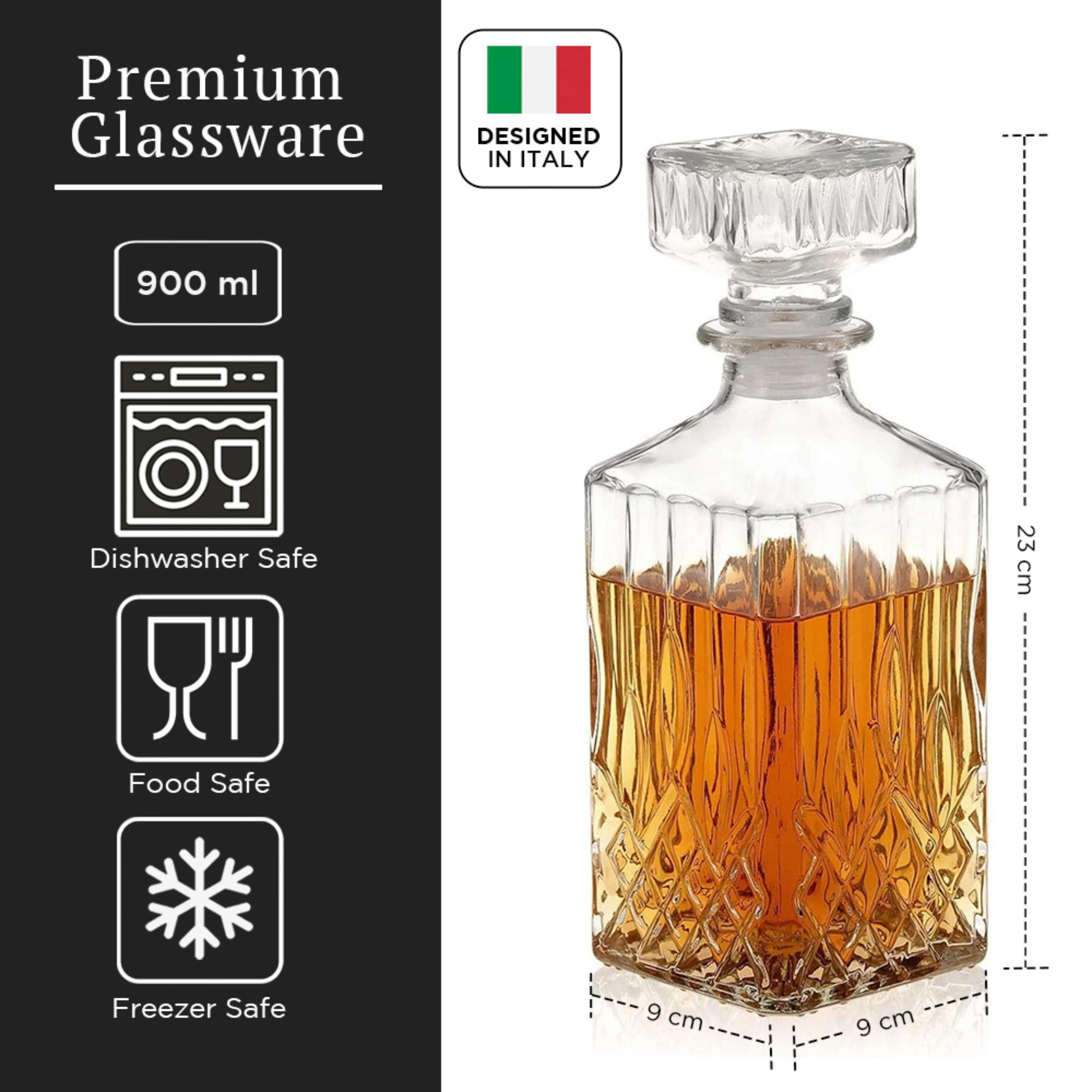 Bohemian Crystal Decanter 900ml