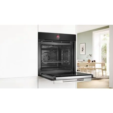 Bosch HBG7741B1B Series 8 Built In Electric Single Oven Black