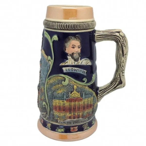 Ceramic Beer Stein Ludwig Theme no/Lid