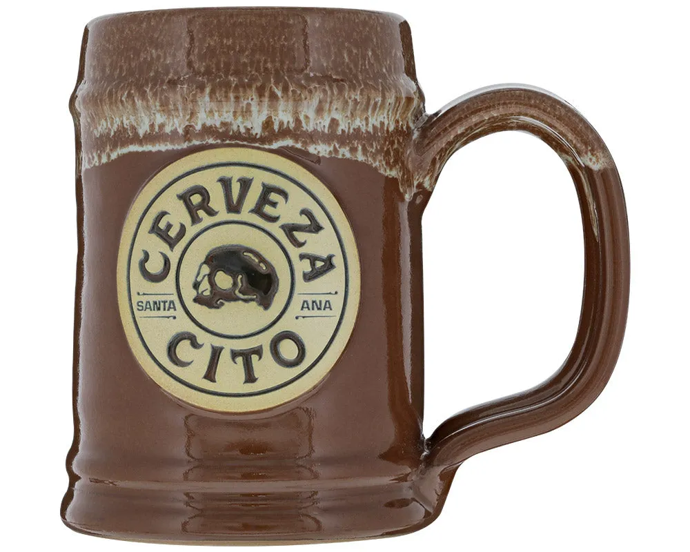 Cerveza Cito Handmade Tankard 18 oz - Terracotta