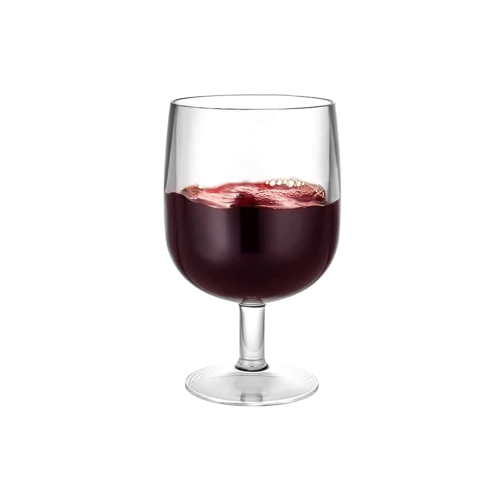 Clear Premium Plastic 9oz Short-Stem Wine Goblet