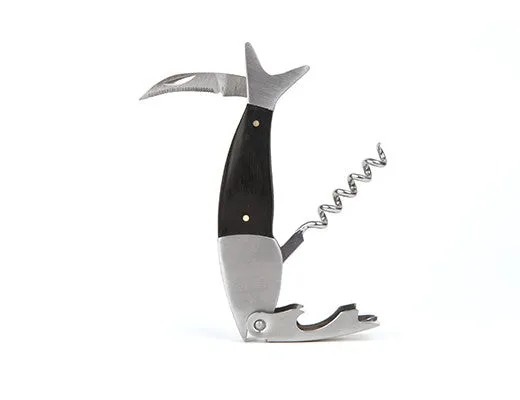 Dark Wood Fish Corkscrew