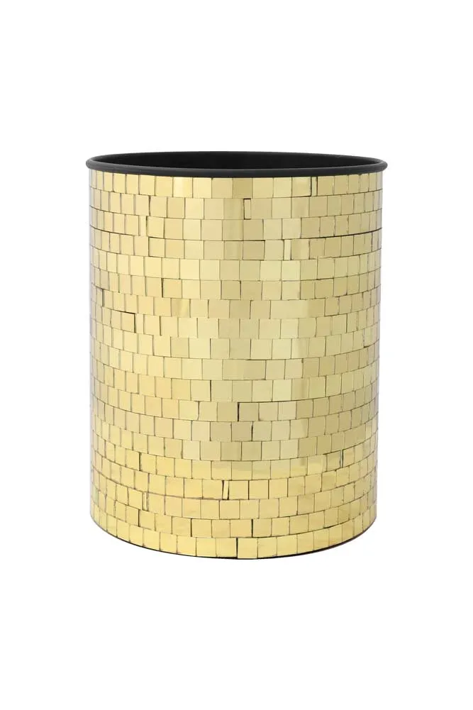 Disco Ball Wine Cooler In Gold