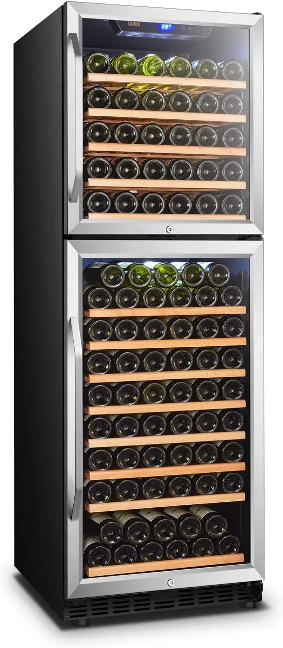 Dual Zone Compressor Wine Refrigerator, Energy Efficient