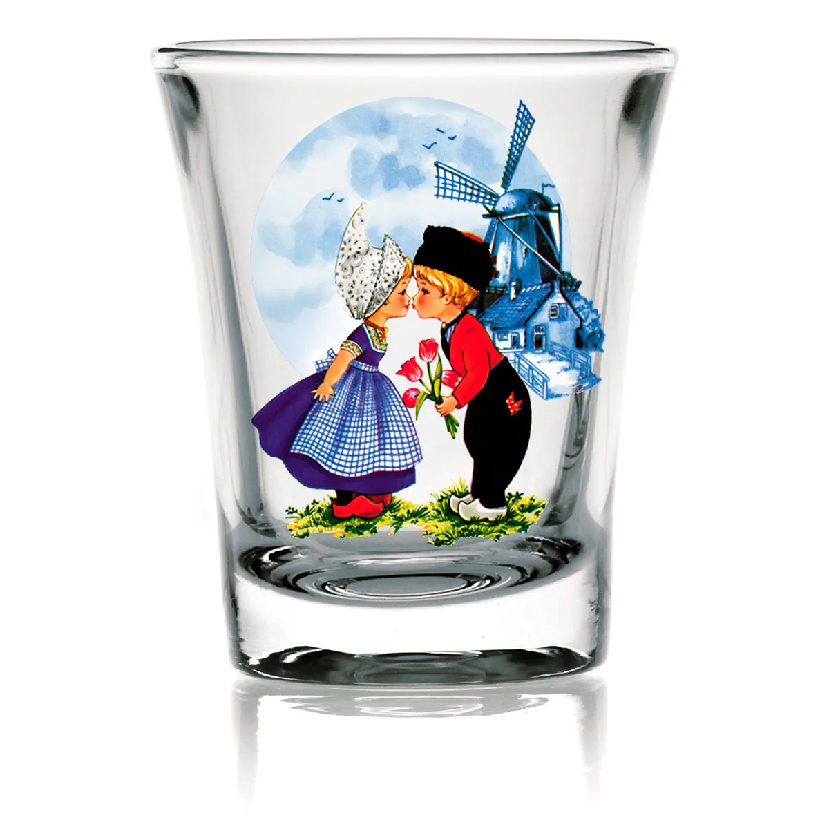 Dutch Shot Glass: Dutch Kiss Clear