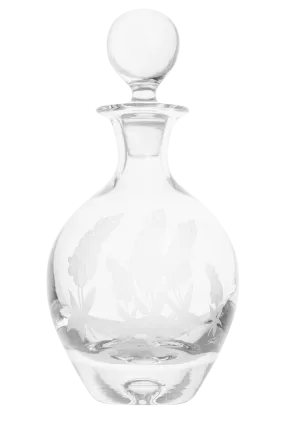 Evergreen Crystal Blue Bonnet Wine Decanter