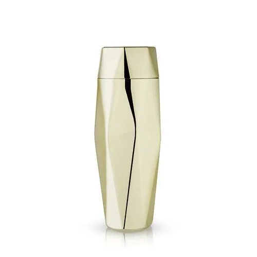 Faceted Gold Cocktail Shaker