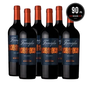 Famiglia Bianchi Malbec 750 ml (box of 6 bottles)