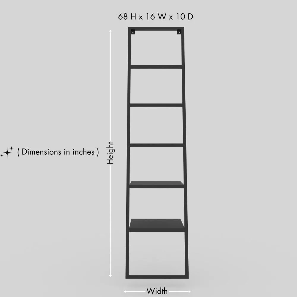 Floor Mounted Towel Ladder with 2 Shelves