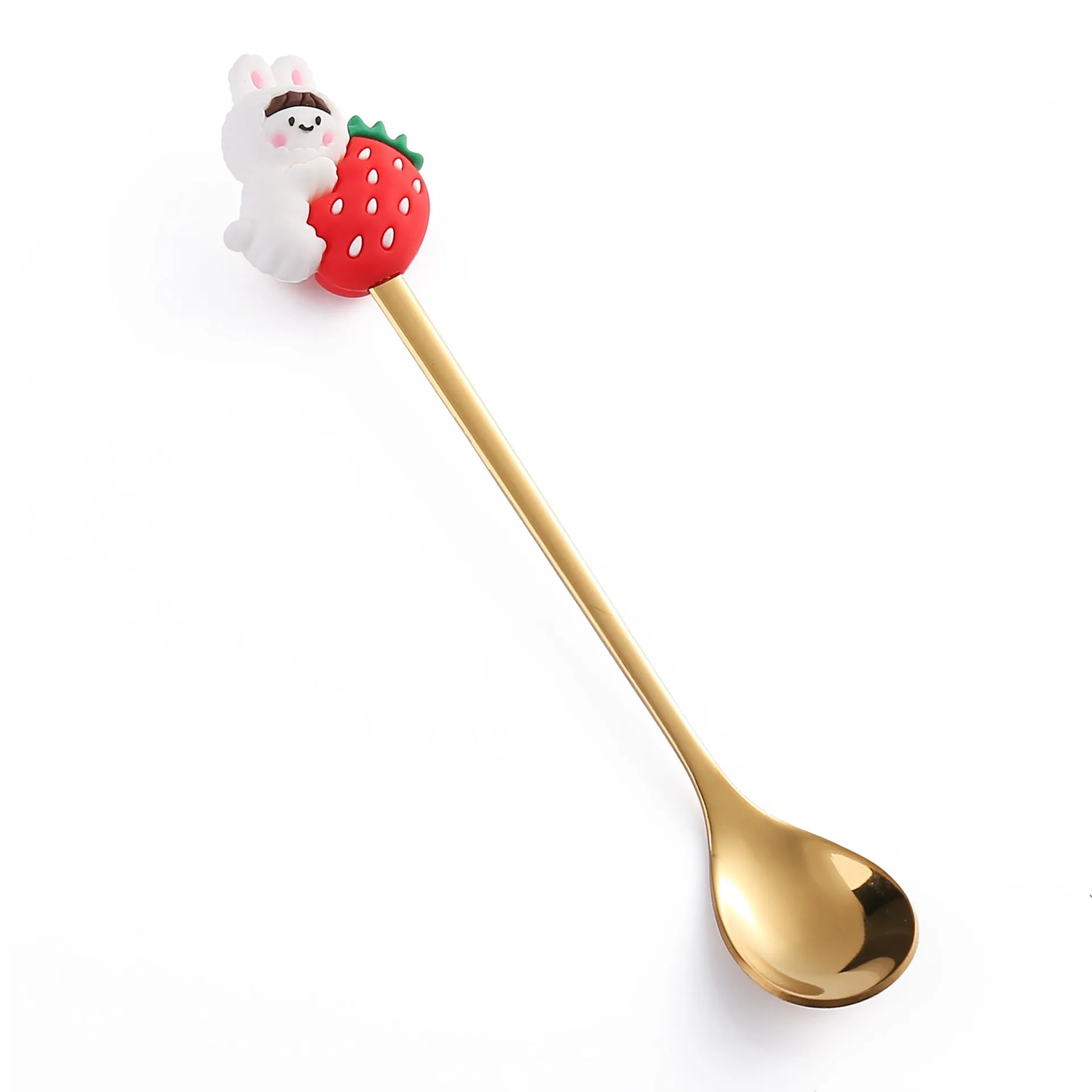 Fruit Fork Cute Children's Tableware Watermelon Spoon Doll Cake Dessert Fork Stainless Steel Coffee Spoon