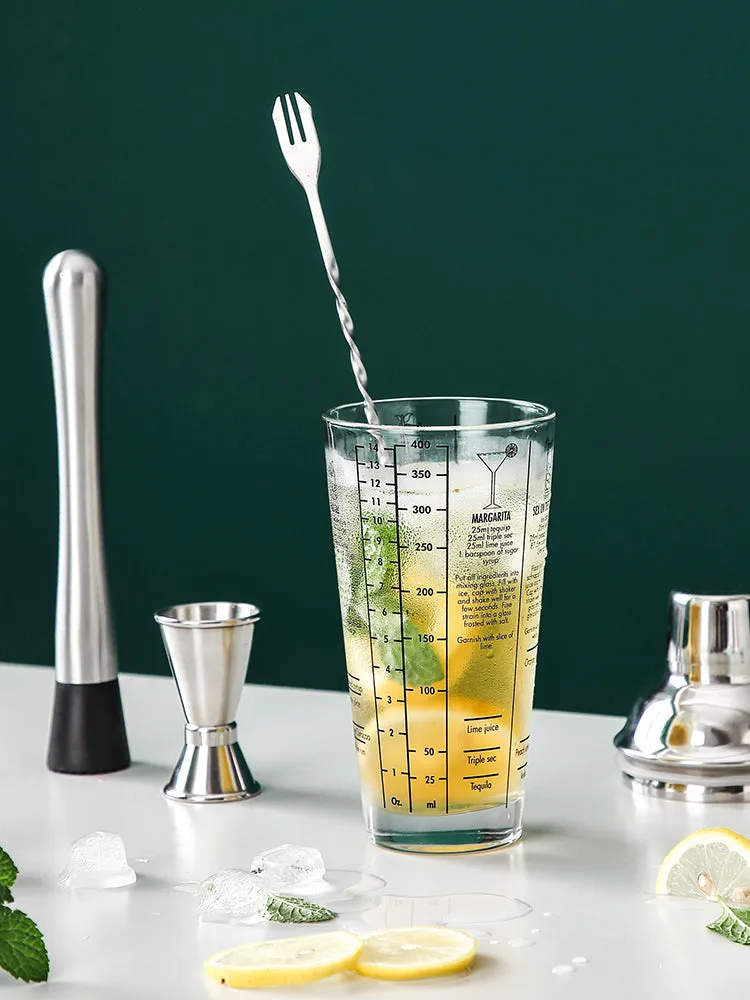 Glass Cocktail Shaker Set