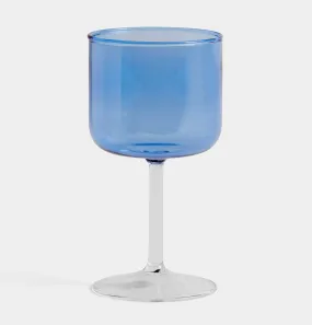 HAY Tint Wine Glass – Set of 2 – Blue and Clear