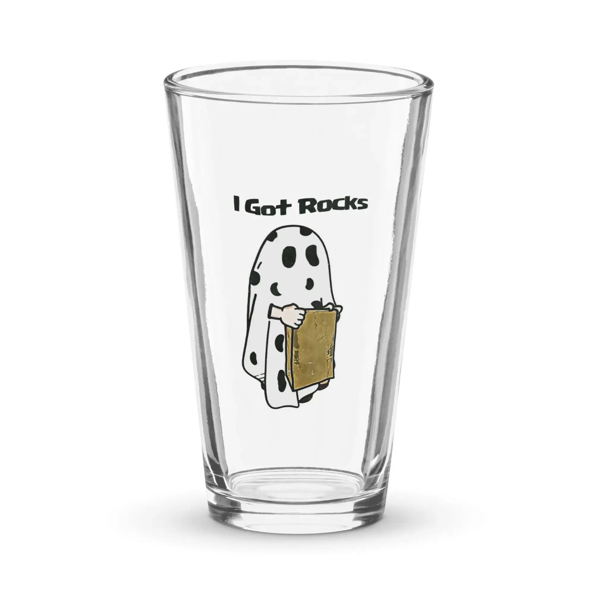 I Got Rocks Shaker pint glass