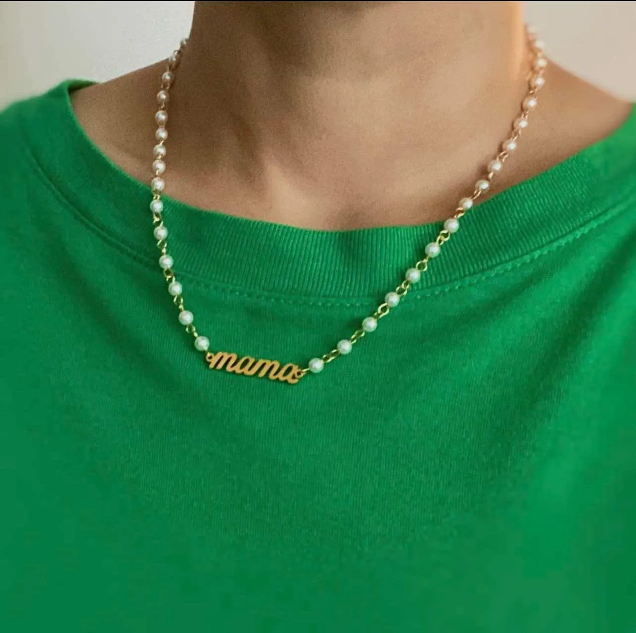 Jewelry - Mama Pearl Chain Necklace