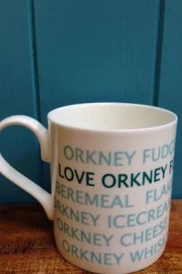 Judith Glue "Love Orkney Food" Mug