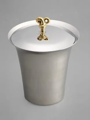 KNOT ICE BUCKET WITH TONGS