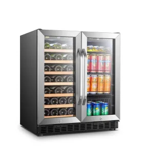 Lanbo 30" Dual Zone Wine and Beverage Coolers LW3370B