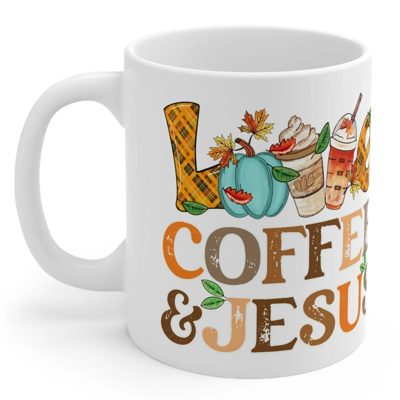 LOVE COFFEE & JESUS - Coffee Lovers Mug - MUGSCITY - Free Shipping