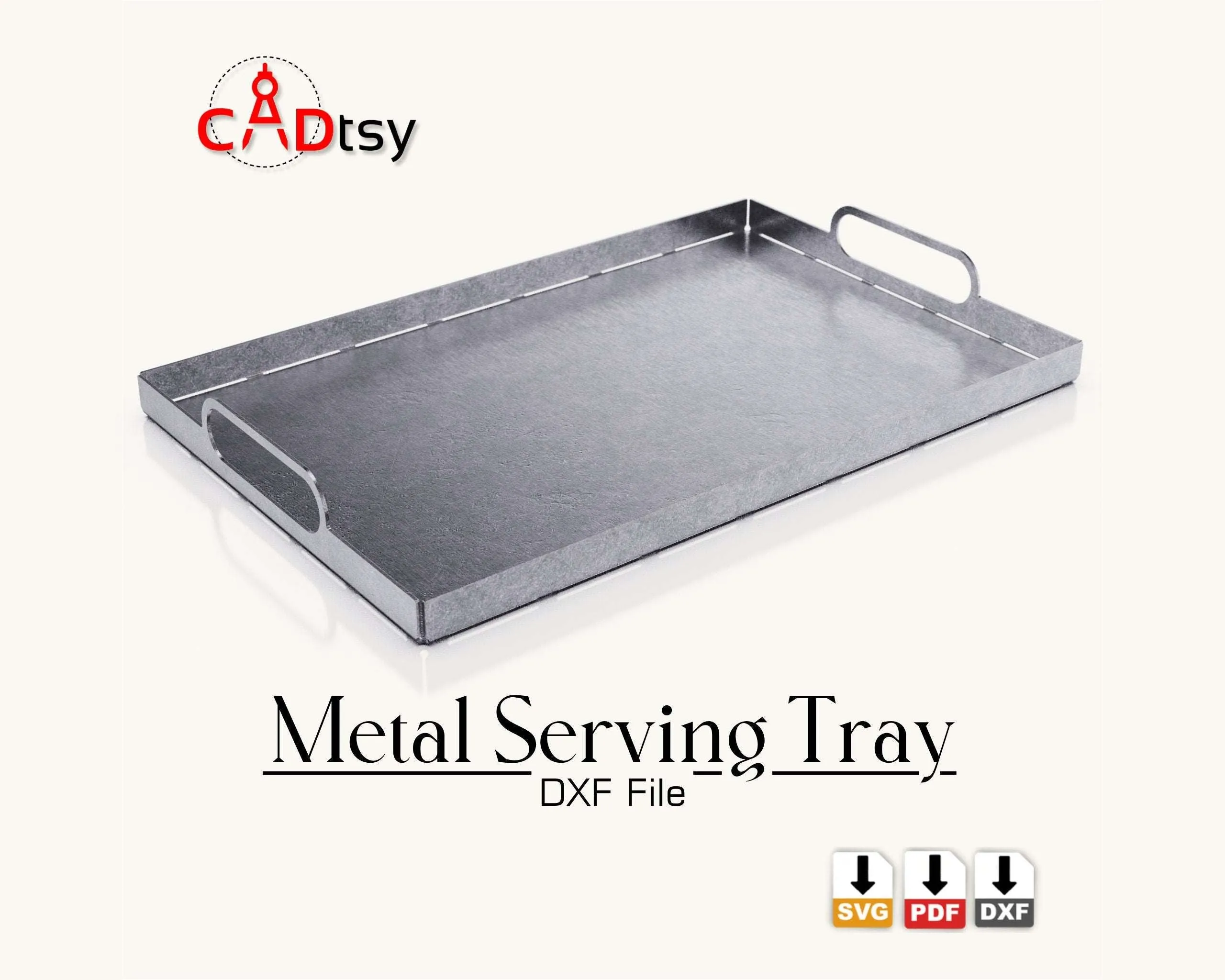 Metal Serving Tray DXF / SVG CNC Plasma / Laser Cutting Files