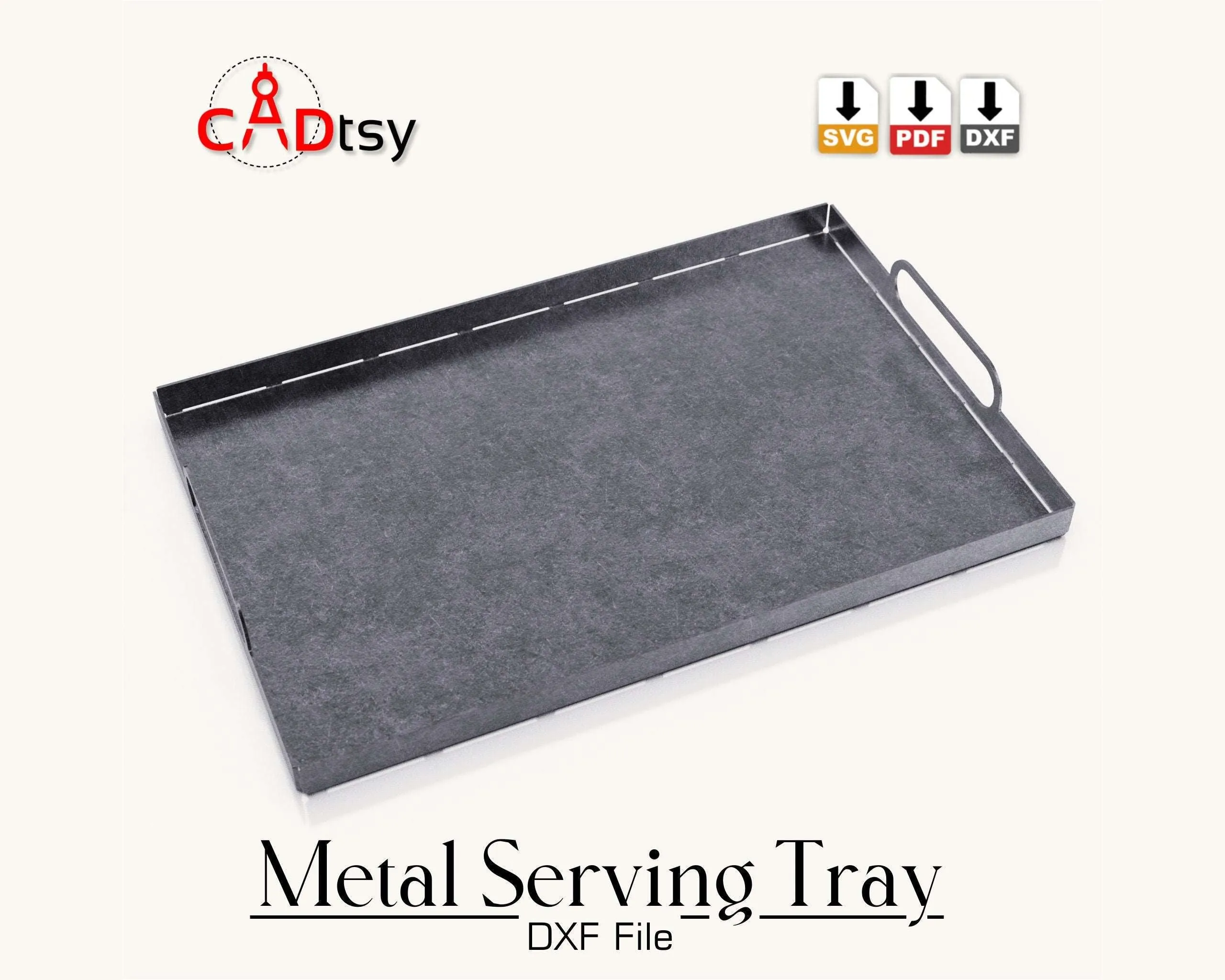 Metal Serving Tray DXF / SVG CNC Plasma / Laser Cutting Files