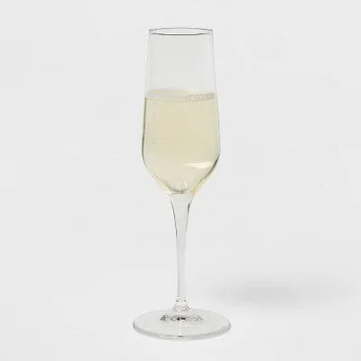 New - 8oz 4pk Glass Atherton Champagne Glasses - Threshold