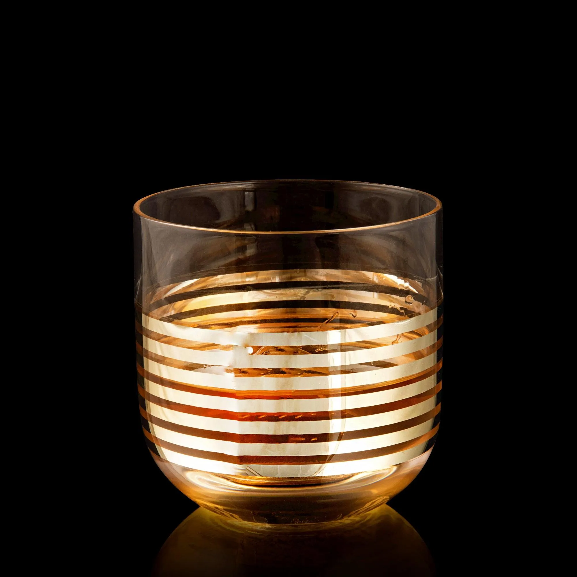 PREMIUM GOLD STRIPE WHISKEY SET OF 3