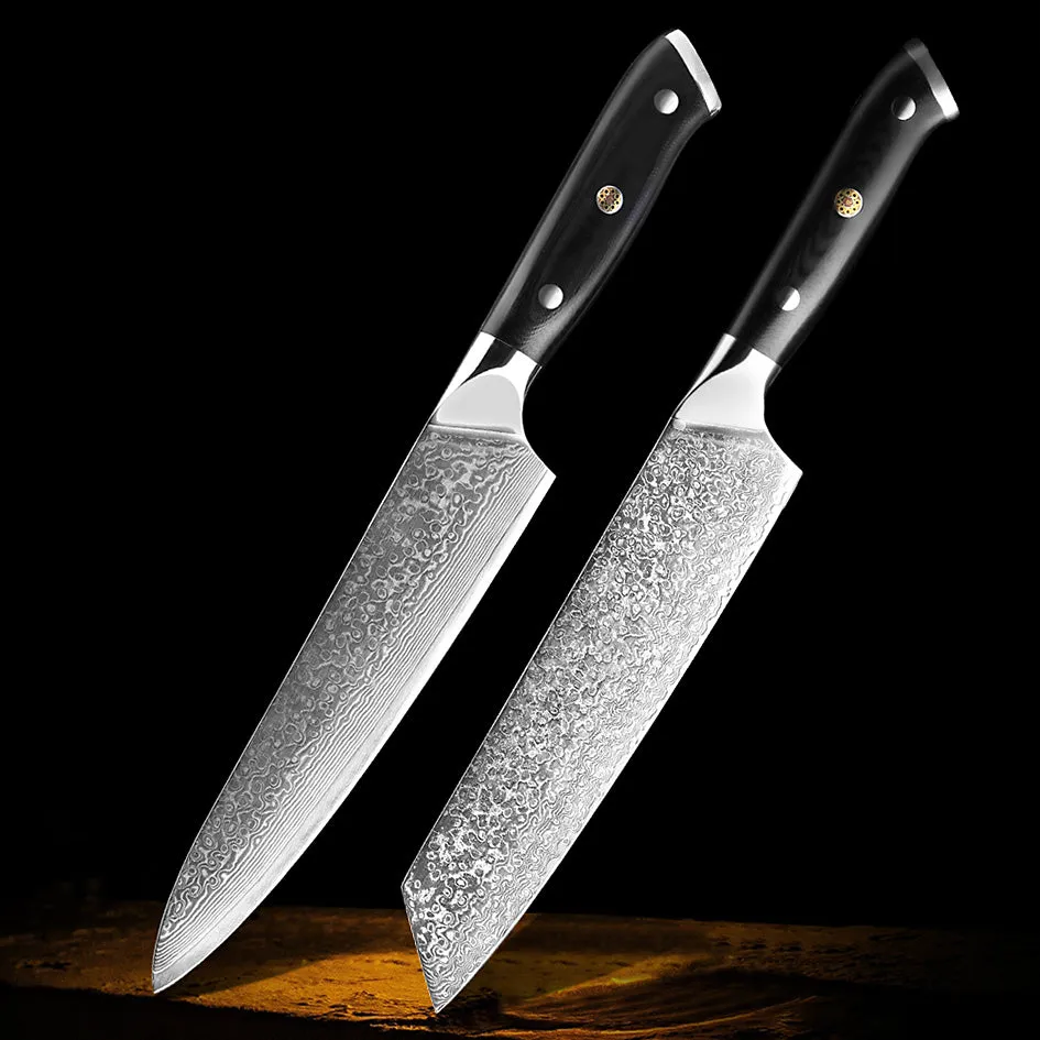 Professional Damascus Kitchen Knife Set