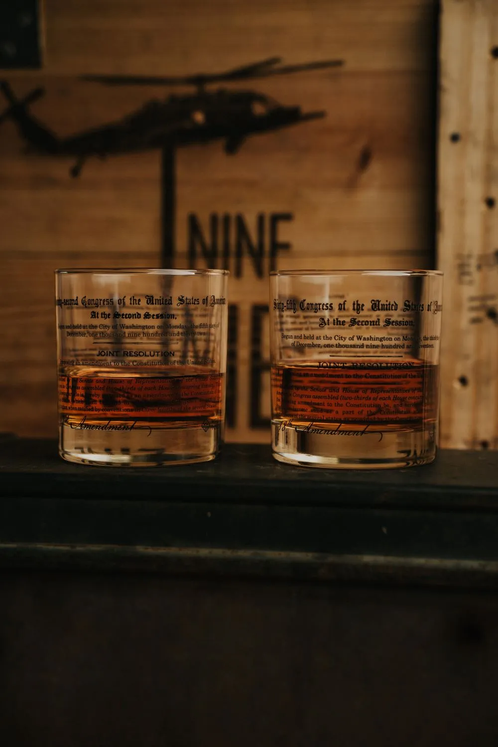 Prohibition Whiskey Glassware - Set of Two