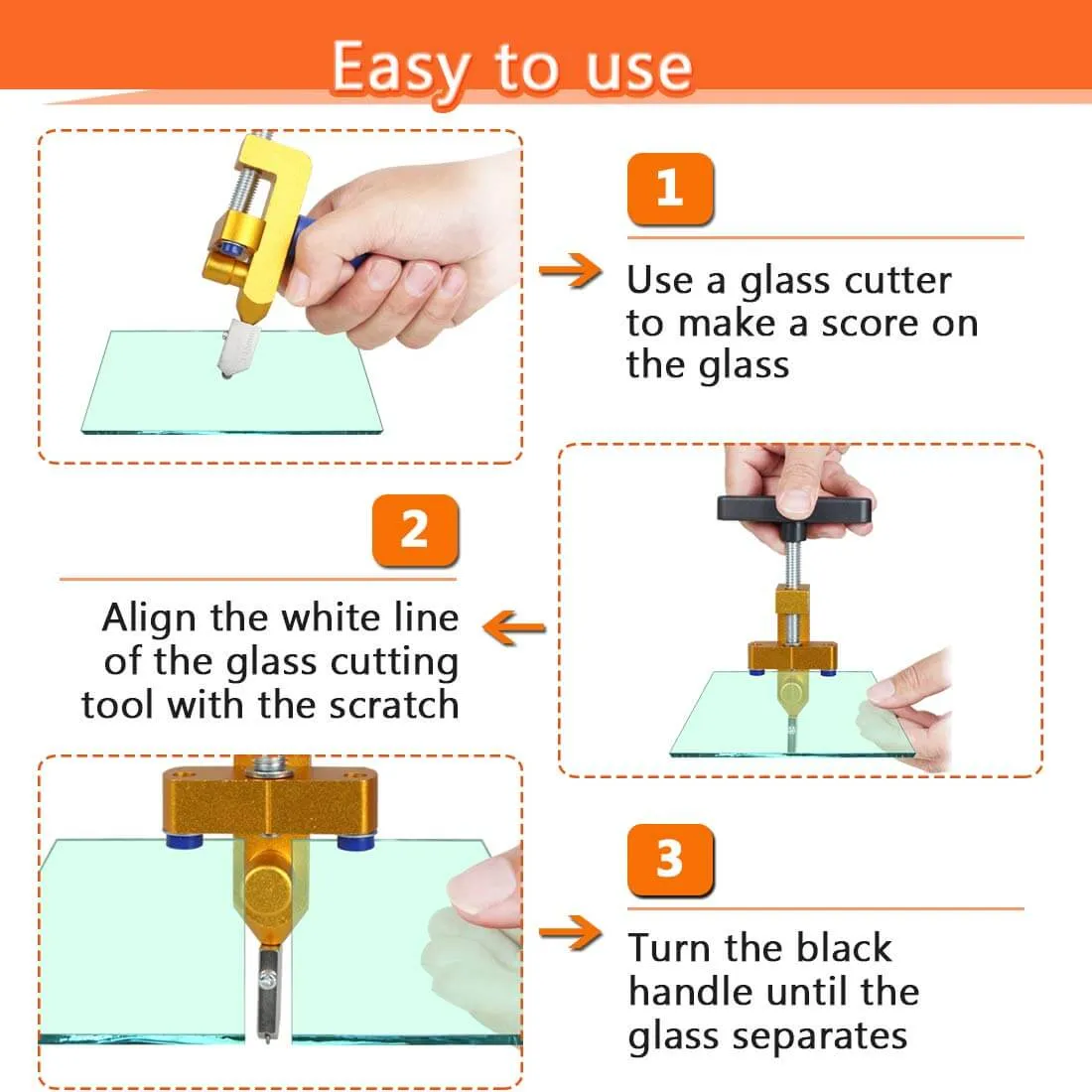 Saker 2 in 1 Integrated Glass &amp Tile Cutter