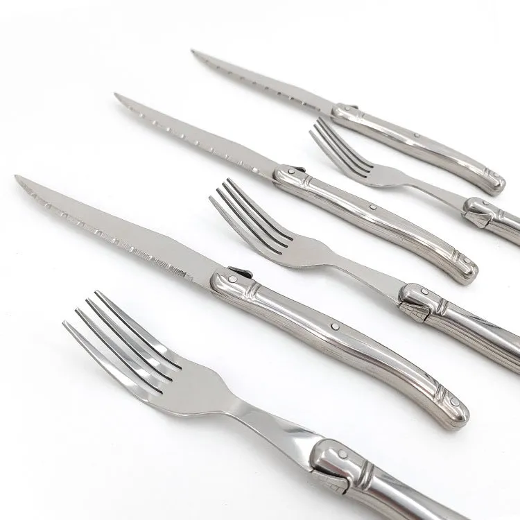 Stainless Steel Handle Steak Knife and Fork Household Western-Style Steak Knife and Fork Western Tableware