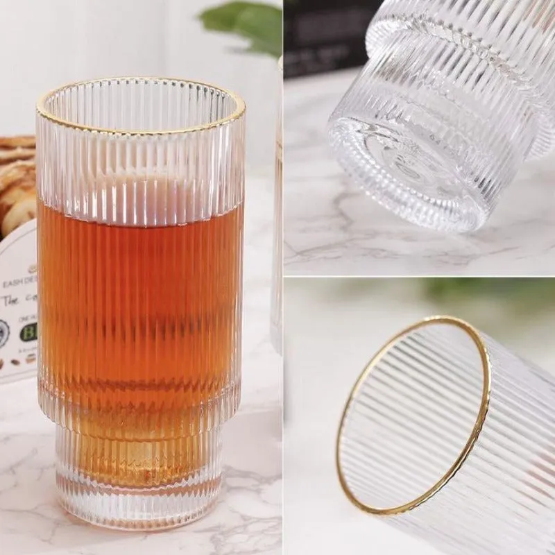 Sterling Gold Rim Glass