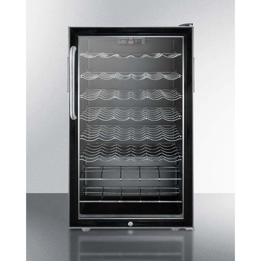 Summit 40 Bottle 20" Wide Built-In Wine Fridge SWC525LCSS