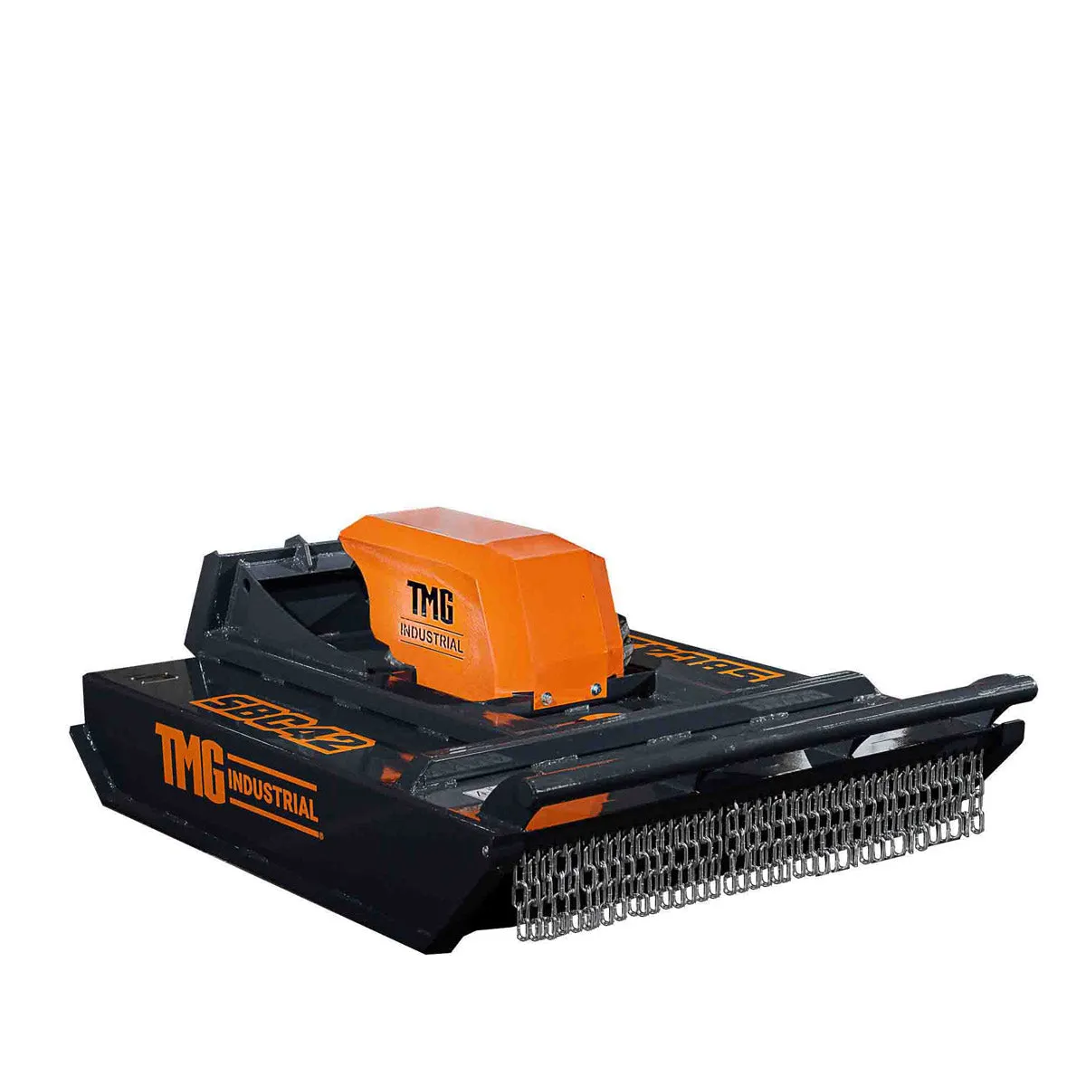 TMG Industrial Mini Skid Steer Rotary Brush Cutter, 42” Cut Width, 2-½” Capacity, Hydraulic Motor, Toro Style Mount Plate,TMG-SBC42