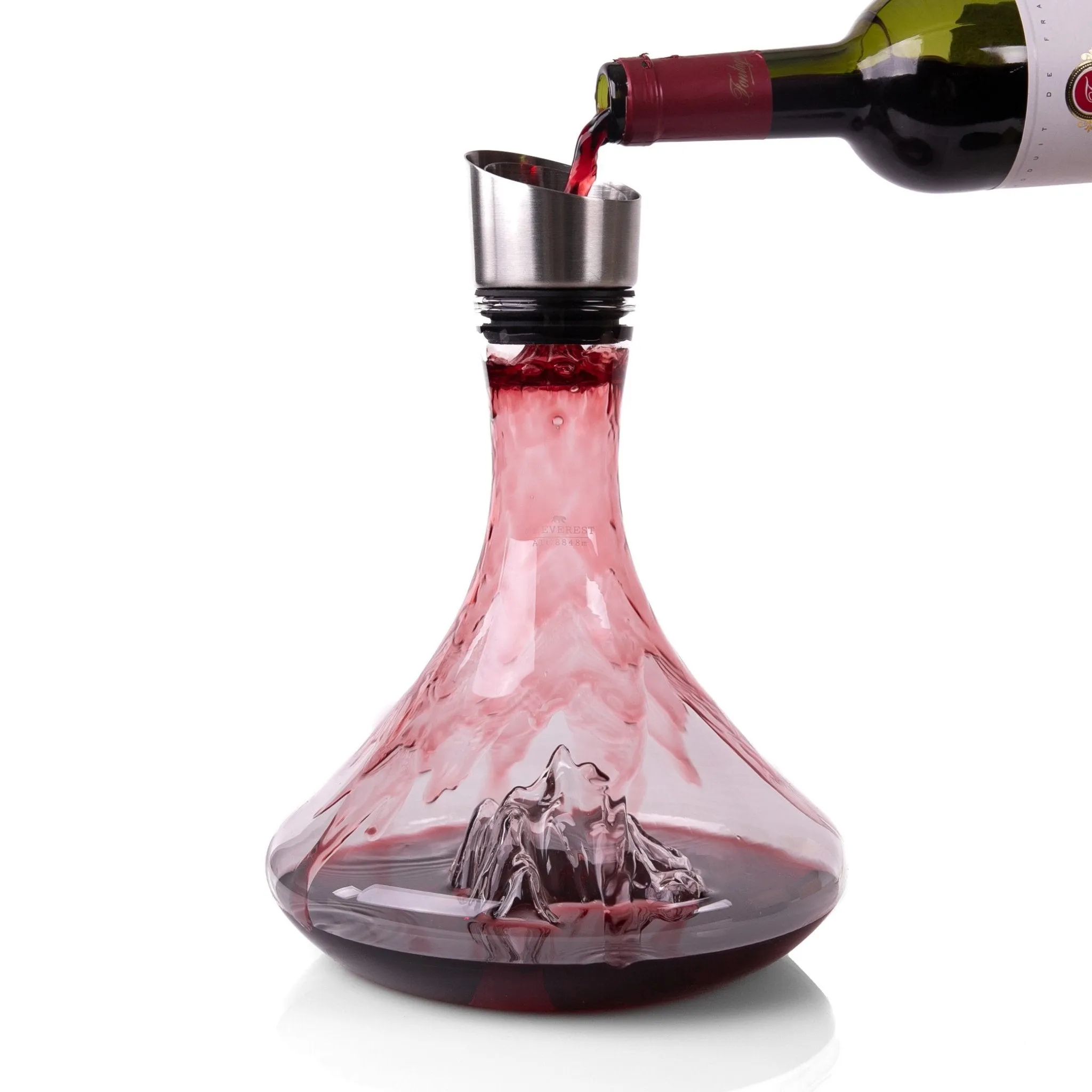 Topographic Wine Decanter - Mount Everest