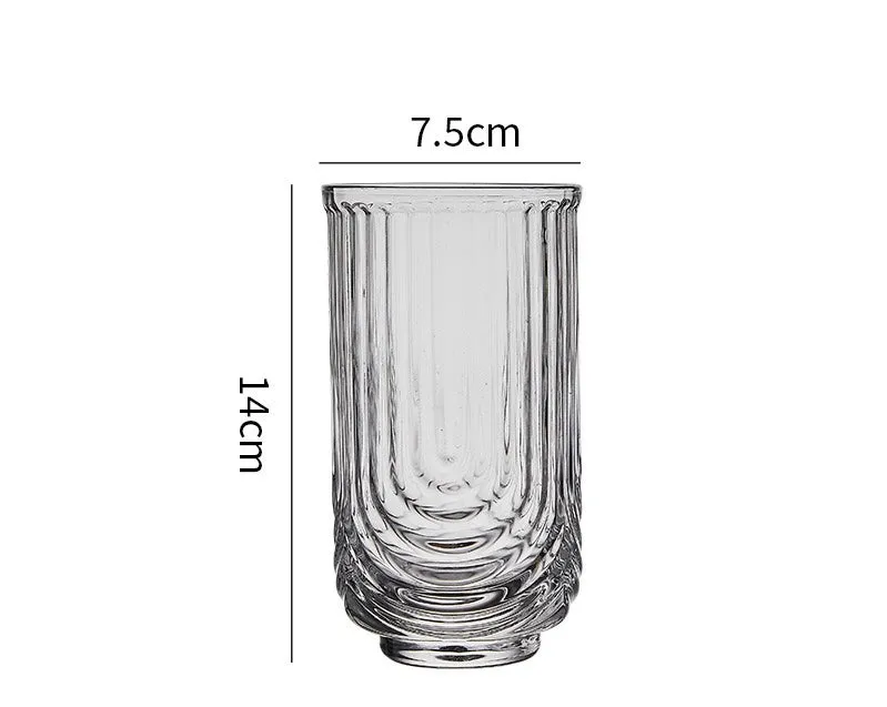 U SHAPED UNIQUE GLASS - SET OF 6