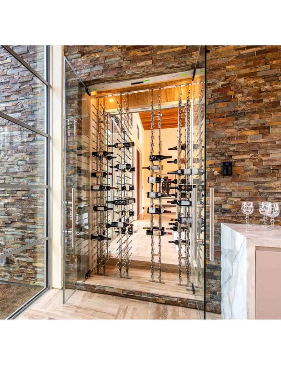 Ultra Wine Racks Floor-To-Ceiling Mounted Display - 2 Sided (126 Bottles)